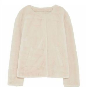 ZARA Light Teddy Coat